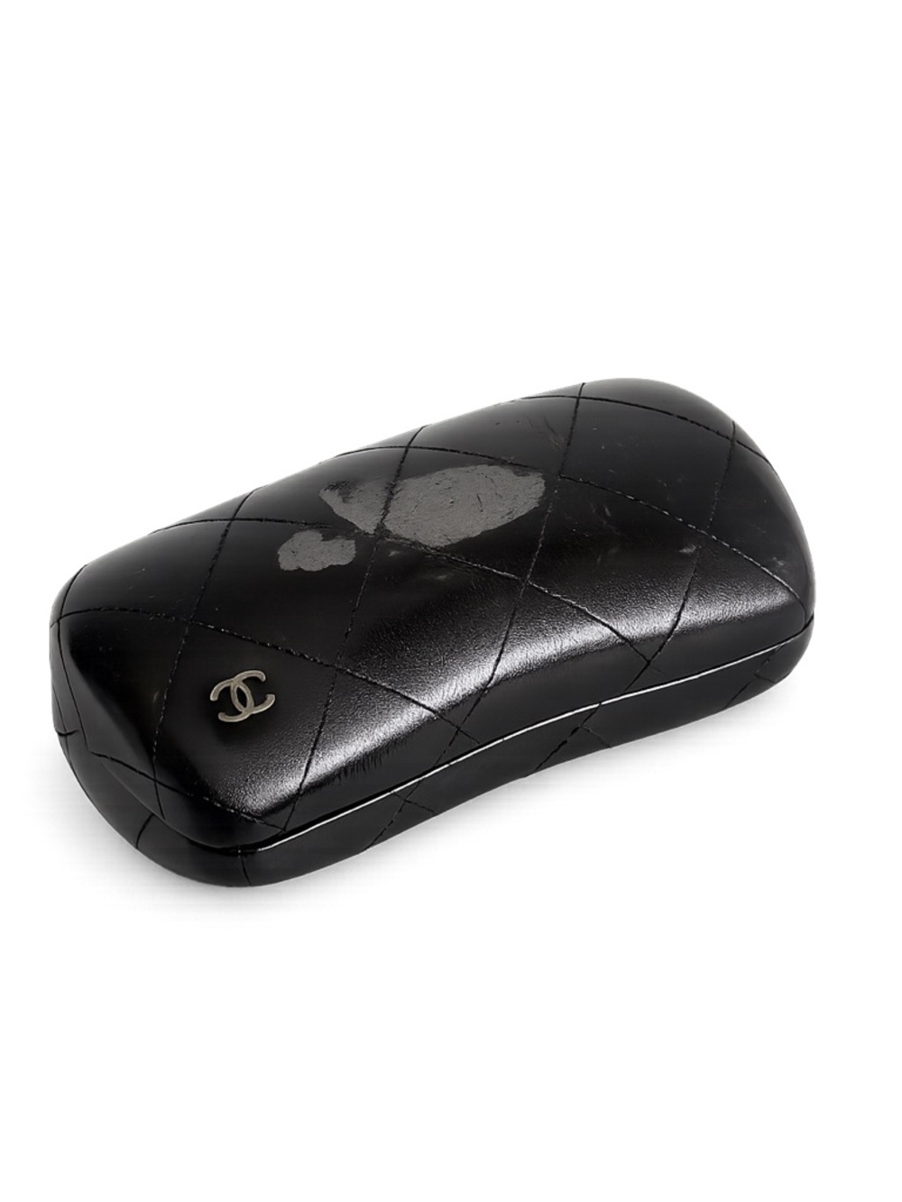 Chanel Black Quilted Sunglasses Case 2000s Y2K